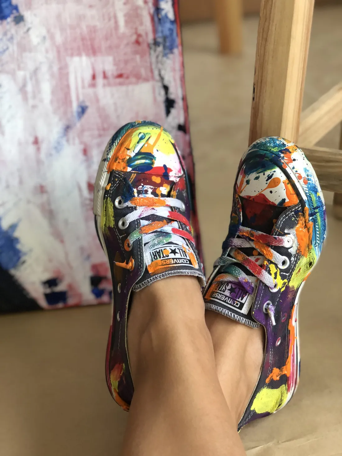 Zapatillas pintadas